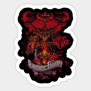 Unofficial Ragnaros Tribute Tee Sticker